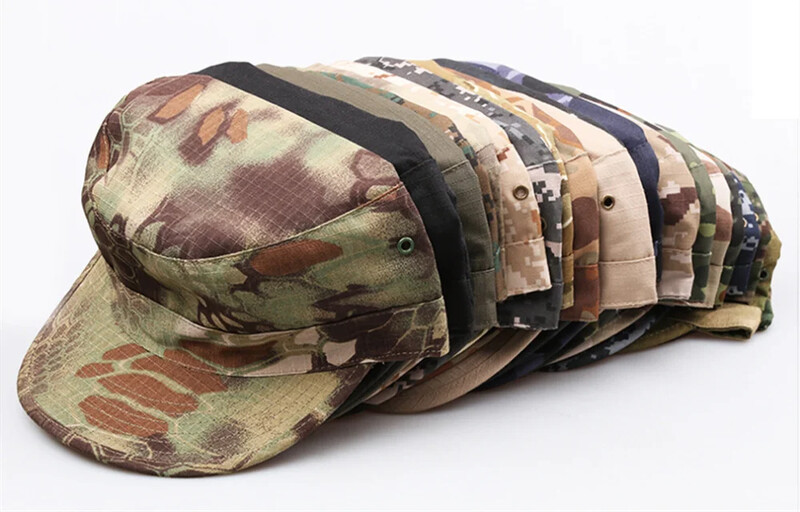 Taktička kapa Lovački šeširi Muški Kamuflažni Sport na otvorenom Penjanje Ribolov Planinarski Šešir Paintball Airsoft Trening Kamuflažne bejzbol kape