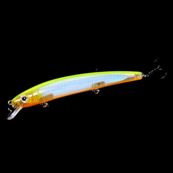 1 τεμ Long Minnow Fishing Lure 13cm 15g Floating Hard Wobbler Crankbait 3D Eyes Τεχνητό δόλωμα Πέστροφα Τούρνα Κυπρίνος Ψάρεμα