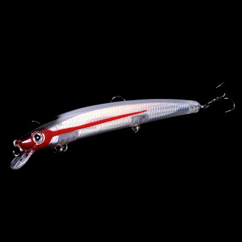 1 τεμ Long Minnow Fishing Lure 13cm 15g Floating Hard Wobbler Crankbait 3D Eyes Τεχνητό δόλωμα Πέστροφα Τούρνα Κυπρίνος Ψάρεμα