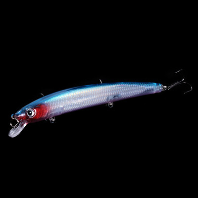 1 ks dlhá rybárska návnada na ryby typu minnow 13 cm 15 g plávajúca tvrdá wobbler crankbait 3D očká umelá návnada na pstruh, šťuku, kapor