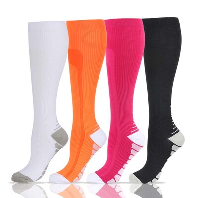 Kompressziós harisnya Stretch Pressure Nylon Visszér Harisnya Láb Fájdalomcsillapító Fájdalom Térd Magas Támogatás Comb-Magas Dropship