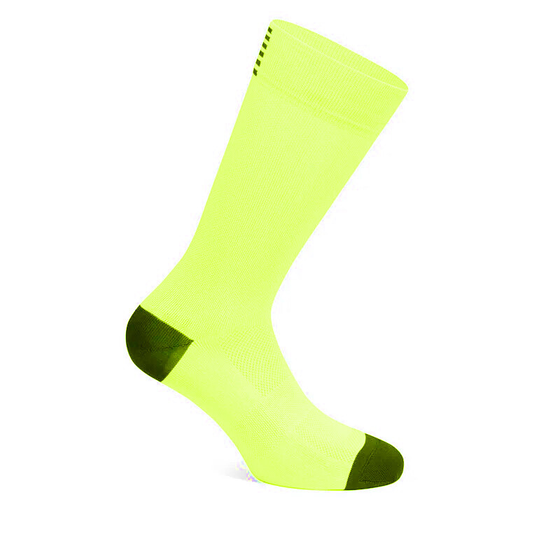 Kvalitné čistofarebné ponožky na cyklistiku a beh, priedušné športové ponožky absorbujúce pot pre mužov a ženy