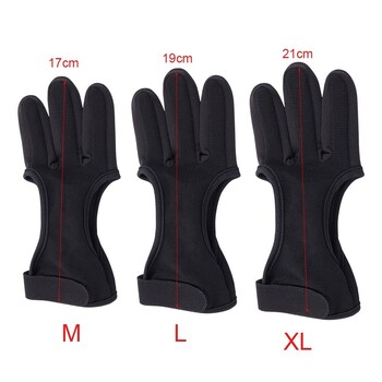 Αθλητικά αξεσουάρ εξωτερικού χώρου Shooting Hand Guard Protector 3 Fingers Protective Gloves Archery Finger Guard Recurve Bow