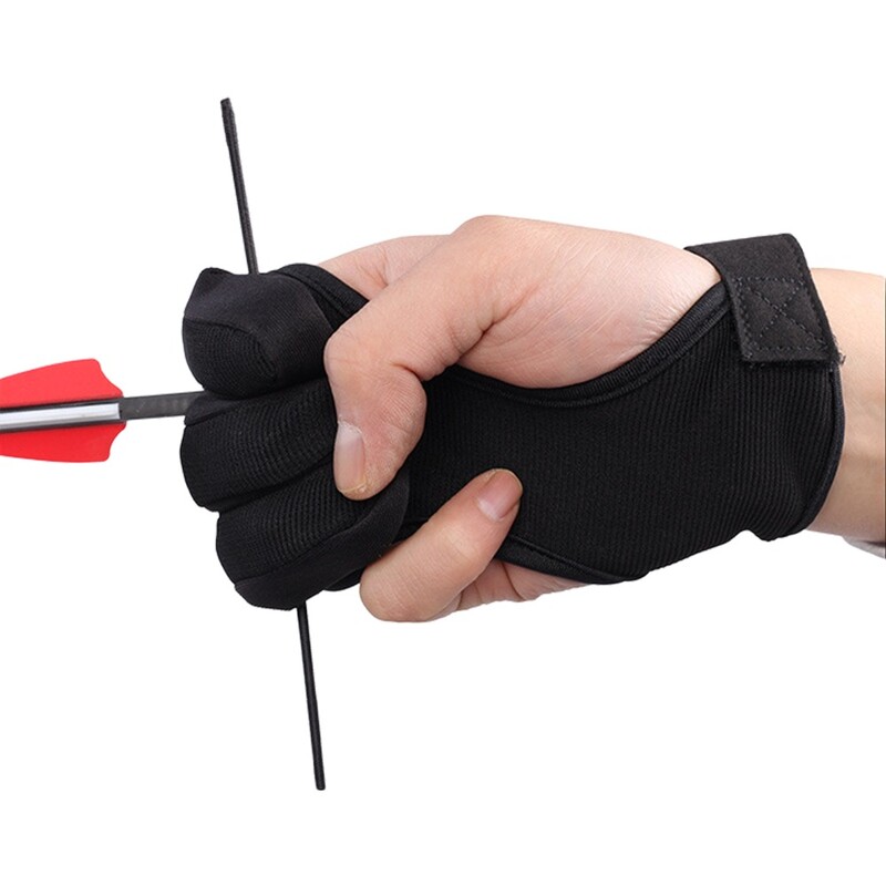 Lauko sporto aksesuarai Šaudymas Rankų apsauga 3 pirštų apsauginės pirštinės Šaudymas iš lanko Pirštų apsauga Atlenkiamas lankas