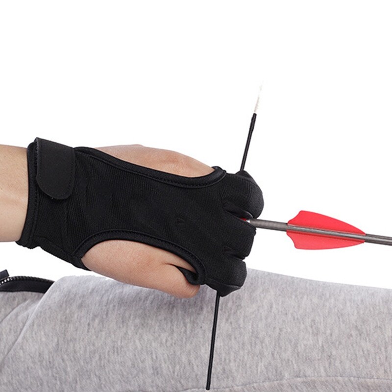 Lauko sporto aksesuarai Šaudymas Rankų apsauga 3 pirštų apsauginės pirštinės Šaudymas iš lanko Pirštų apsauga Atlenkiamas lankas