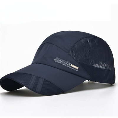 Športová rýchloschnúca čiapka, vonkajšia opaľovacia krémová baseballová čiapka, nastaviteľná letná čiapka, sieťovaná, priedušná, rýchloschnúca, pre mužov a ženy, bežecké čiapky