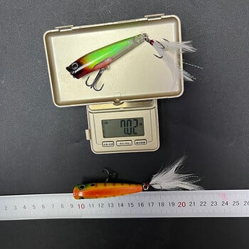 65 mm 7 g Surface Popper Риболовни примамки Дълъг кастинг Изкуствена стръв Topwater Pencil Swimbait Воблери за оборудване за щука