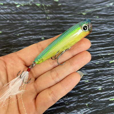 65mm 7g Površinski Popper Mamci za Ribolov Dugo bacanje Umjetni mamac Topwater Pencil Swimbait Vobleri za opremu za štuku