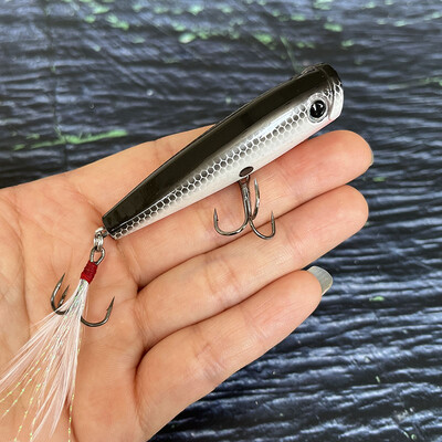 65mm 7g Površinski Popper Mamci za Ribolov Dugo bacanje Umjetni mamac Topwater Pencil Swimbait Vobleri za opremu za štuku