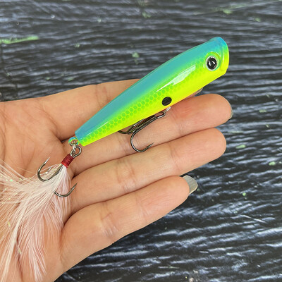 65mm 7g Površinski Popper Mamci za Ribolov Dugo bacanje Umjetni mamac Topwater Pencil Swimbait Vobleri za opremu za štuku