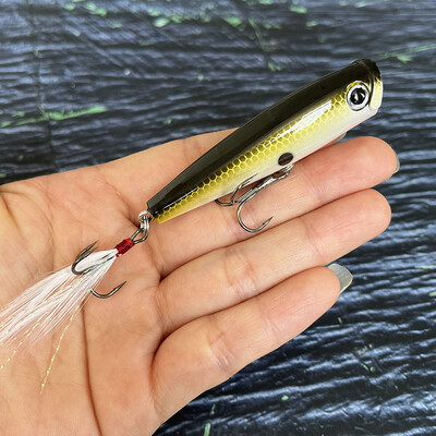 65mm 7g Površinski Popper Mamci za Ribolov Dugo bacanje Umjetni mamac Topwater Pencil Swimbait Vobleri za opremu za štuku