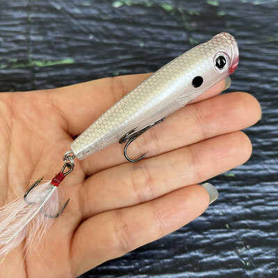 65mm 7g Površinski Popper Mamci za Ribolov Dugo bacanje Umjetni mamac Topwater Pencil Swimbait Vobleri za opremu za štuku