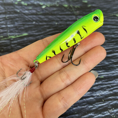 65mm 7g Površinski Popper Mamci za Ribolov Dugo bacanje Umjetni mamac Topwater Pencil Swimbait Vobleri za opremu za štuku