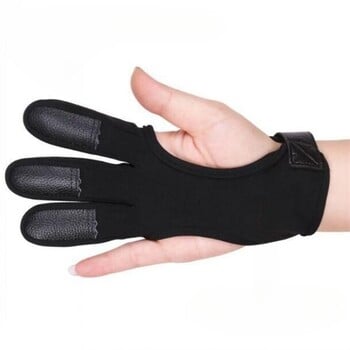 1 PC Αθλητικά αξεσουάρ εξωτερικού χώρου Shooting Hand Guard Protector 3 Fingers Protective Gloves Archery Finger Guard Recurve Bow