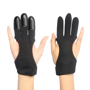 1 PC Αθλητικά αξεσουάρ εξωτερικού χώρου Shooting Hand Guard Protector 3 Fingers Protective Gloves Archery Finger Guard Recurve Bow