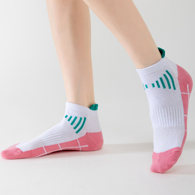 5 pari ženskih sportskih čarapa Atletske biciklističke čarape Prozračne čarape za košarku na otvorenom za fitness za trčanje za muškarce i muške čarape za gležnjeve