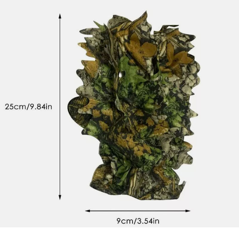 3D kamuflažne Ghillie rukavice Bionic Leaf Kamuflažne lovačke snajperske rukavice Brzo sušeće rukavice za fotografiranje divljih životinja u džungli