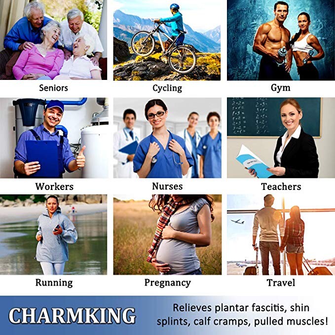 Unisex kompresijske čarape od čvrstog najlona za proširene vene, žene za oblikovanje, putovanja, rastezljive, cirkulacijske čarape za muškarce, biciklizam