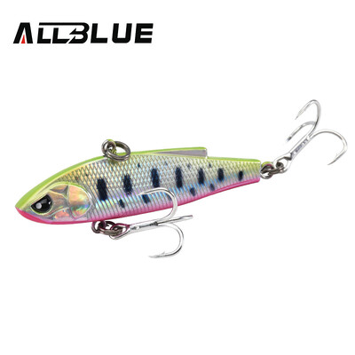 ALLBLUE Nová potápavá rybárska návnada ANGRY JOHN VIB, ľadová jiggingová 58MM/70MM, tvrdý plast, vibračná, zimná, na ostrieže, šťuky, umelé náčinie