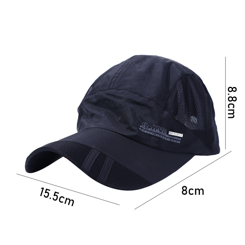 Dry Running Baseball kape Ljetna mrežasta brzosušeća Gorras kapa Golf Cool modna prozračna kapa za sport na otvorenom