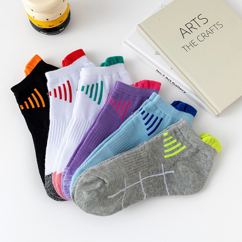 5 pari muških sportskih čarapa Atletske biciklističke čarape Prozračne čarape za košarku na otvorenom za trčanje za fitness za muškarce i žene Čarape za gležnjeve