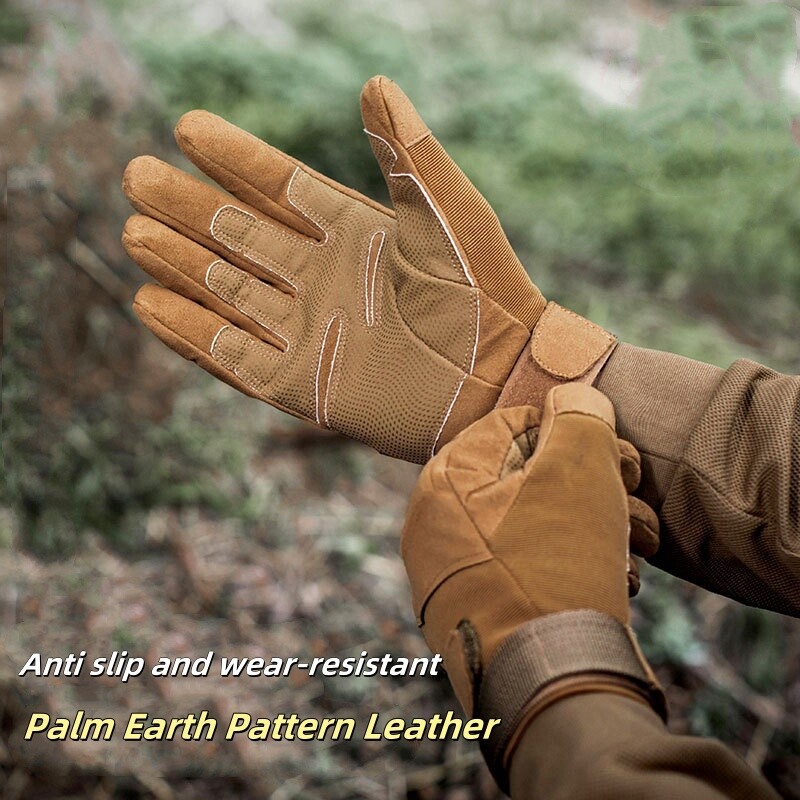 Taktinės pirštinės Vyriškos ir Moteriškos Lauko Apsauginės Sportinės Dviratis Laipiojimas Alpinizmas Neslystantis Riešas Pilnas pirštas