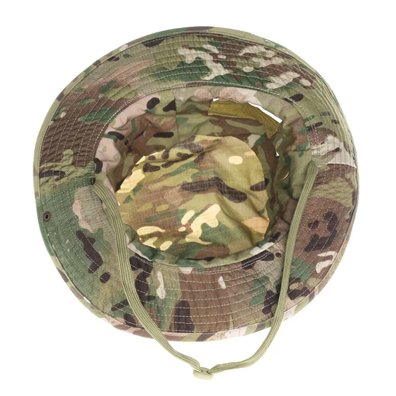 Nastaviteľné poľovnícke čiapky z bavlny, maskovacie čiapky Boonie, vonkajšie, kempovanie, turistika, rybolov, slnečná ochrana, rybárska čiapka pre poľovníkov 60 cm