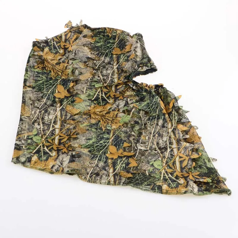 3D Bionic Leaf Balaclava medību cepure elpojoša Ghillie uzvalka cepures Jungle Camo sejas maska peintbola Airsoft peintbola makšķerēšanas cepure