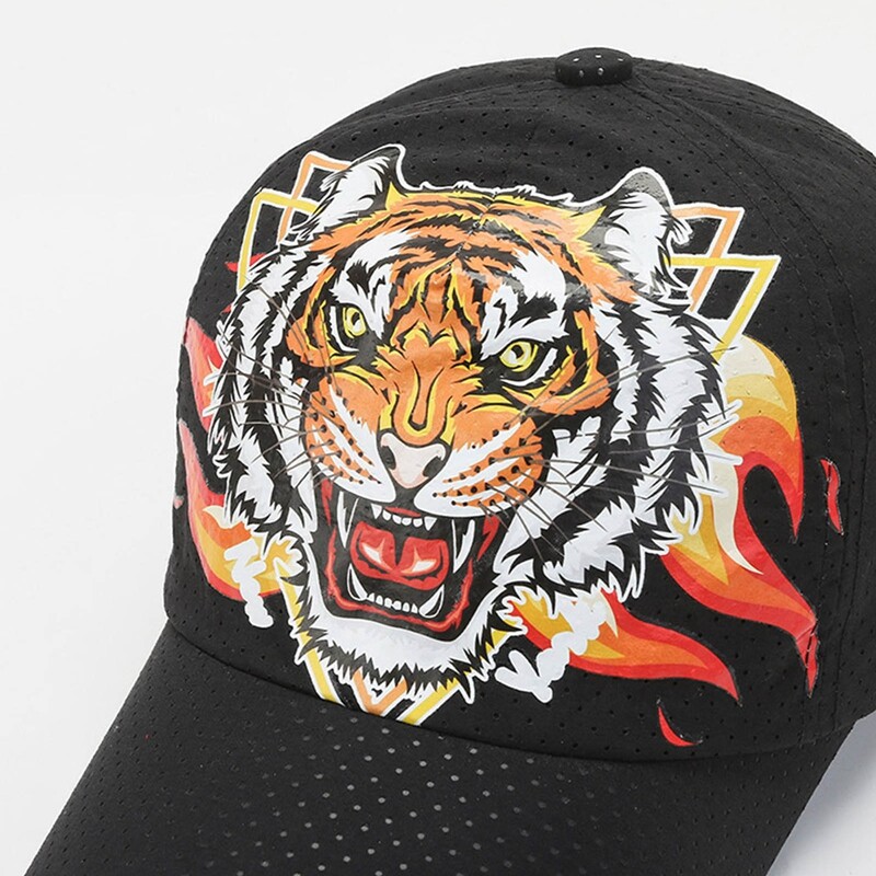Hip hop bejzbol kape Scream Tiger Roar Kape za golf Prozračne mrežaste viziri za trčanje na otvorenom Šeširi sa životinjskim uzorkom Casquette Slobodno vrijeme
