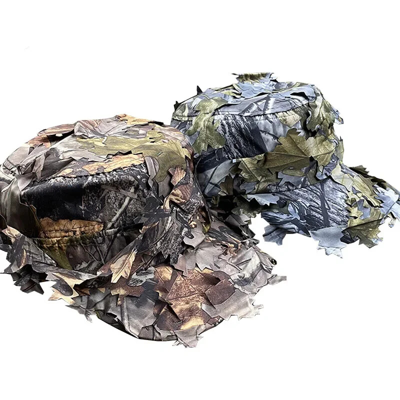 Lovačka kapa 3D Leaves Snapback Šešir za sunce Ribolov Planinarenje Kampiranje Ljeto Gorras muška bejzbolska kapa za sportove na otvorenom Paintball Airsoft