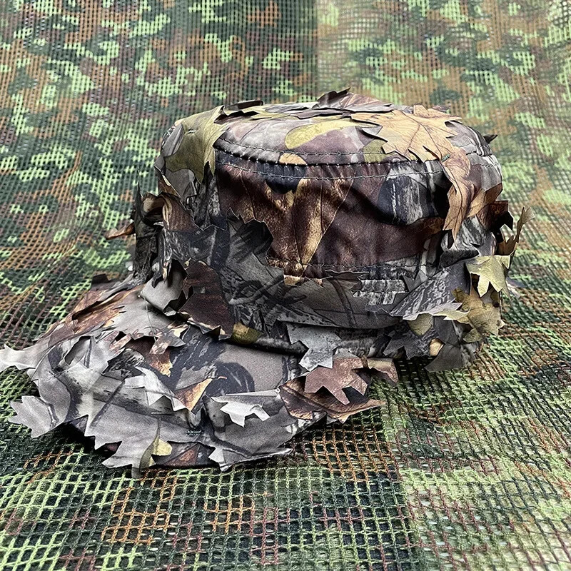 Lovačka kapa 3D Leaves Snapback Šešir za sunce Ribolov Planinarenje Kampiranje Ljeto Gorras muška bejzbolska kapa za sportove na otvorenom Paintball Airsoft