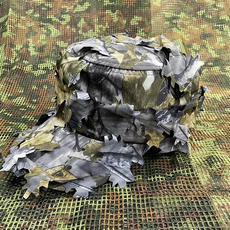 Lovačka kapa 3D Leaves Snapback Šešir za sunce Ribolov Planinarenje Kampiranje Ljeto Gorras muška bejzbolska kapa za sportove na otvorenom Paintball Airsoft