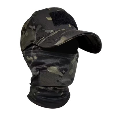 Mască de camuflaj Pălărie Şapcă de baseball Beroi Skullies Şapcă tricotată Hip Hop unisex Şapcă elastică în aer liber Şapcă de baseball