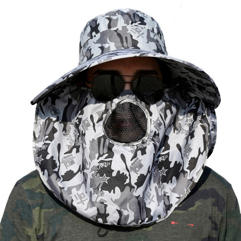 Uklonjivi kamuflažni šešir za sunce Muške taktičke kape Kape za zaštitu od sunca Kamuflažne kape za sunčanje za sportove na otvorenom Planinarske lovačke kape