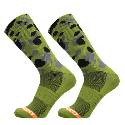 Sportske vanjske kamuflažne biciklističke čarape Muške čarape za brdski kompresijski bicikl za skijaško trčanje Army Green Calcetines Ciclismo