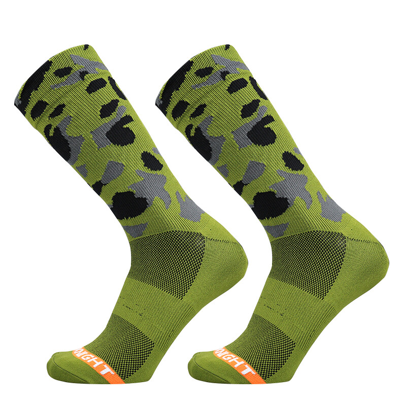 Sportske vanjske kamuflažne biciklističke čarape Muške čarape za brdski kompresijski bicikl za skijaško trčanje Army Green Calcetines Ciclismo