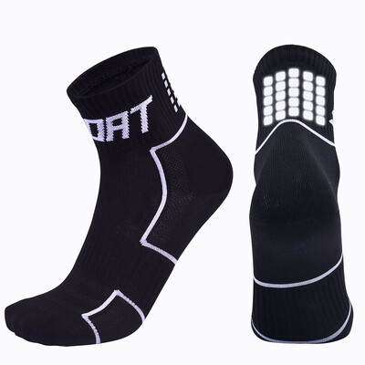 Ženske reflektirajuće čarape za trčanje Čarape za noćni biciklizam Muške prozračne neklizajuće sportske čarape za vanjsku košarku, nogomet, bicikl
