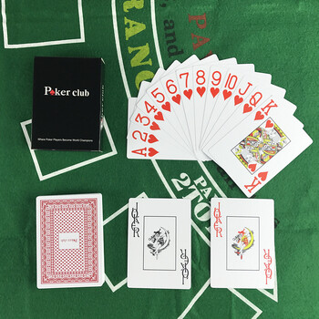 2 ΤΕΜ/Σετ Μπακαρά Texas Hold\'em Plastic Αδιάβροχο Scrub Παίζοντας Κάρτες Poker Club Επιτραπέζια παιχνίδια 2,48*3,46 ιντσών Yernea