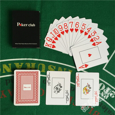 2 vnt / rinkinys Baccarat Texas Hold'em plastikinis vandeniui atsparus šveitimas Žaidimų kortos Pokerio klubo kortos Stalo žaidimai 2,48*3,46 colio Yernea