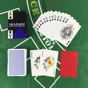 2 ΤΕΜ/Παρτίδα Baccarat Texas Hold\'em Plastic Playing Card ανθεκτικά στη φθορά Αδιάβροχη κάρτα πόκερ Board Bridge Poker Game Yernea