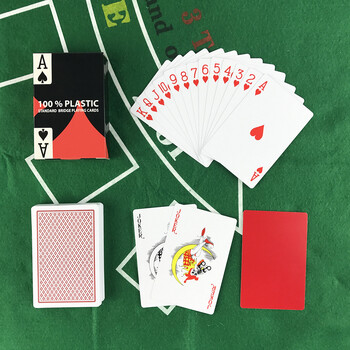 2 PCS/Lot Baccarat Texas Hold\'em пластмасови карти за игра, устойчиви на износване, водоустойчива дъска за покер карти Bridge Poker Game Yernea