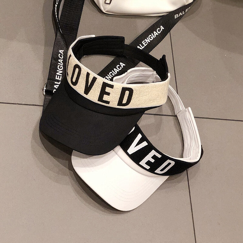 Šuplji šešir za sunčanje na otvorenom Ženska ljetna krema za sunčanje Topless Suncobran Šešir s velikim obodom i slovima