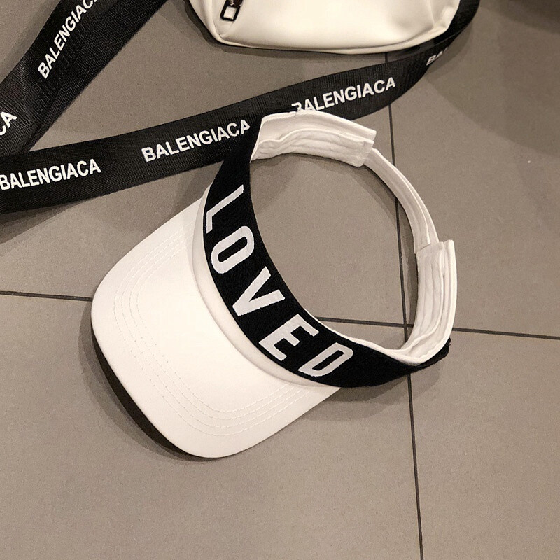 Šuplji šešir za sunčanje na otvorenom Ženska ljetna krema za sunčanje Topless Suncobran Šešir s velikim obodom i slovima