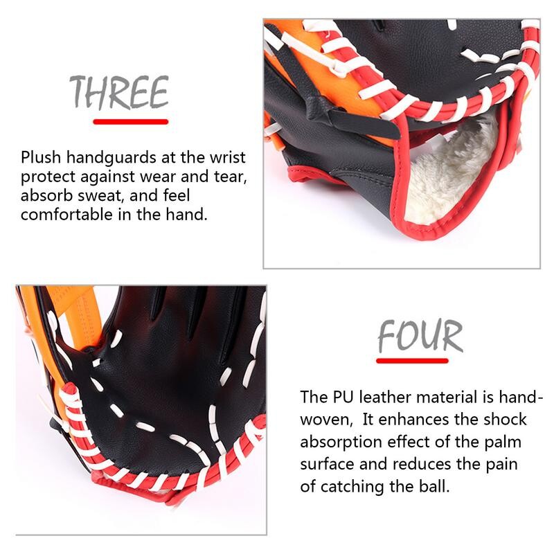 Vaikų sportinės beisbolo pirštinės lauko mušimo pirštinės Softbolo treniruočių įranga beisbolo kumštinės treniruotės varžybų pirštinių įranga