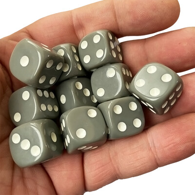 10 kom/pak. Nove kockice s akrilnim točkama 16 mm Okrugli kut Višebojna društvena igra Mahjong Dodaci Kocke 1,6 CM