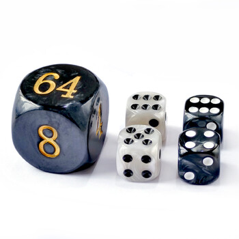 5 τμχ Σετ 30mm Τάβλι Pearl Dice - 30mm (1 3/16\