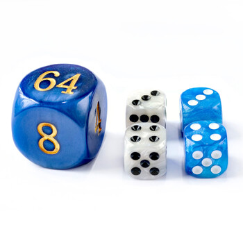 5 τμχ Σετ 30mm Τάβλι Pearl Dice - 30mm (1 3/16\