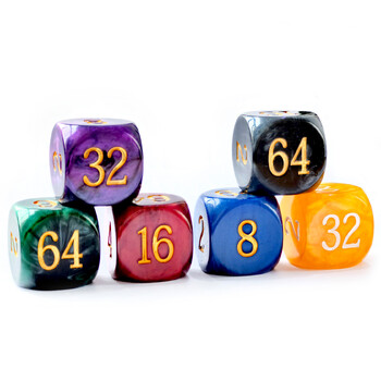 5 τμχ Σετ 30mm Τάβλι Pearl Dice - 30mm (1 3/16\