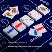 Wpt Texas Holdem Poker Card Natjecateljske posebne PVC velike tiskane vodootporne sklopive vrhunske veleprodajne matirane plastične kartice