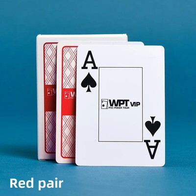 Wpt Texas Holdem Poker Card Natjecateljske posebne PVC velike tiskane vodootporne sklopive vrhunske veleprodajne matirane plastične kartice
